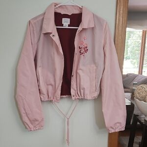 Empyre Pink Floral Bomber Jacket
